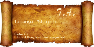 Tihanyi Adrienn névjegykártya